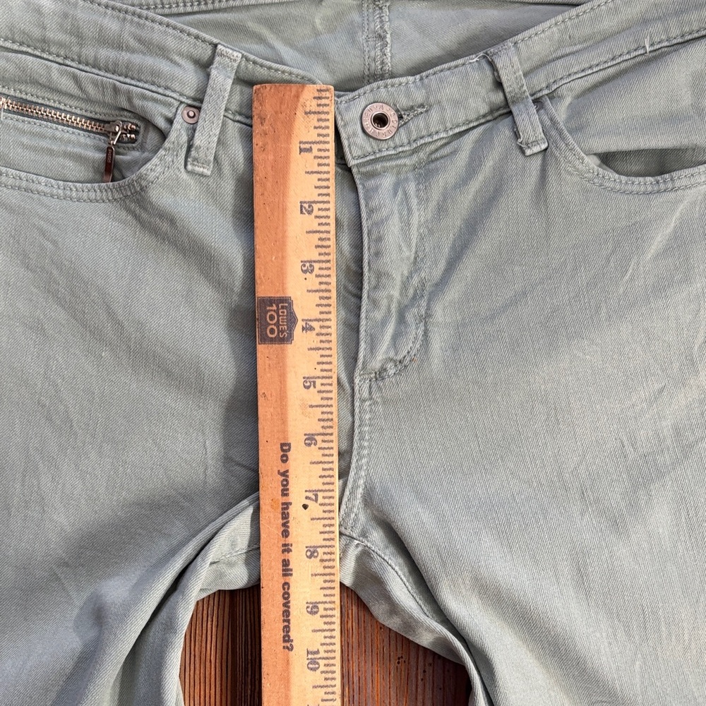 AG Adriano Goldschmied The Stevie Ankle Zip Light Sage Jeans 28R - Picture 4 of 9